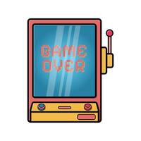 retro videogame console. game icon illustration graphic. Vintage style design element vector