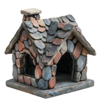 Dog house on isolated transparent background png