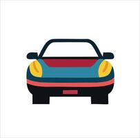 Simple Car Front View Icon Design vector