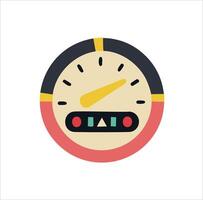 Fuel Gauge Icon for Dashboard Display vector