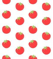 Seamless pattern of hand drawn tomato vector