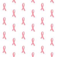 Seamless pattern of sketch cancer ribbon vector