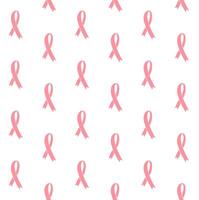 Seamless pattern of sketch cancer ribbon vector