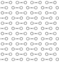 Seamless pattern of doodle horse bit vector