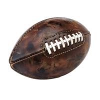 American football on isolated transparent background png