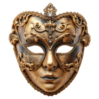 gyllene opera mask på isolerat transparent bakgrund png