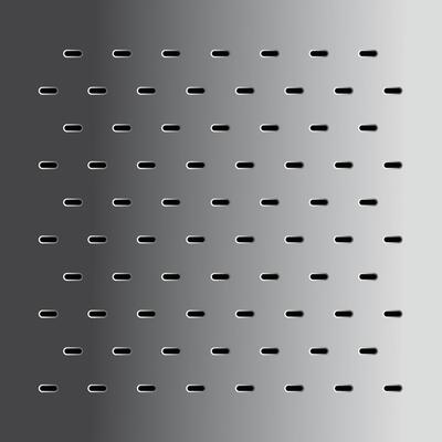 Bathroom drain square design - Steel metal silver perforated texture background- oval shape pattern