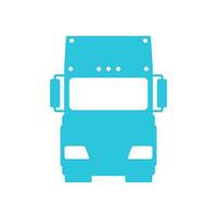 Truck icon front view.Isolated on white background. From blue icon set. vector