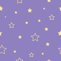 Stars seamless pattern, endless texture background vector