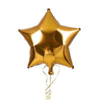 Star balloon on isolated transparent background png