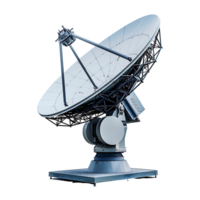 Satellite dish on isolated transparent background png