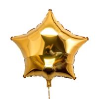 Star balloon on isolated transparent background png