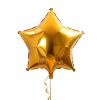 Star balloon on isolated transparent background png