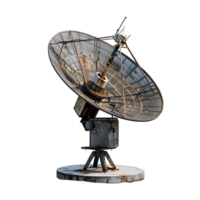 Satellite dish on isolated transparent background png