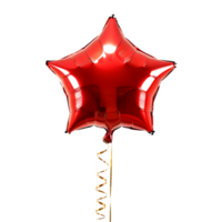 Star balloon on isolated transparent background png