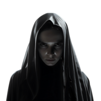 Evil scary nun on isolated transparent background png