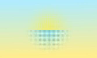 Gradient Summer Sun Halftone Background vector