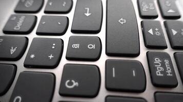 ordinateur clavier lent mouvement video