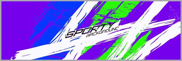 Abstract car wrap design modern racing background design for vehicle wrap, racing car, rally, etc Free . vector