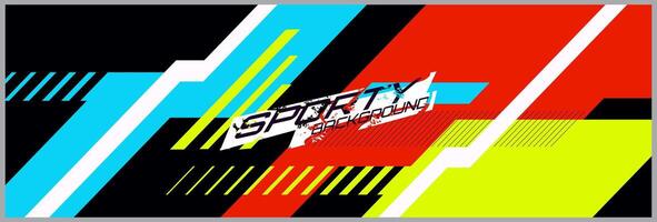 Abstract car wrap design modern racing background design for vehicle wrap, racing car, rally, etc Free . vector