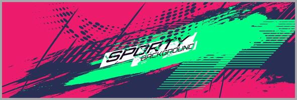 Abstract car wrap design modern racing background design for vehicle wrap, racing car, rally, etc Free . vector