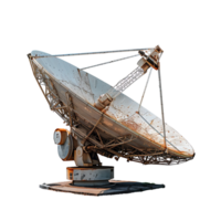 Satellite dish on isolated transparent background png