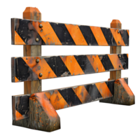 Barricade on isolated transparent background png