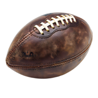 American football on isolated transparent background png