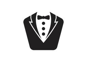 Tuxedo icon design template isolated illustration vector