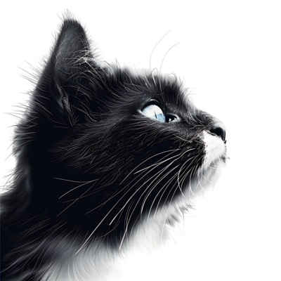 Black And White Cat PNGs for Free Download