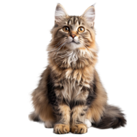 Cat on isolated background png