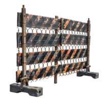 Barricade on isolated transparent background png