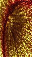 A close up of a red and yellow object video