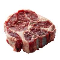 Meat in its raw state on isolated transparent background png