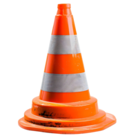 Traffic cones on isolated background png