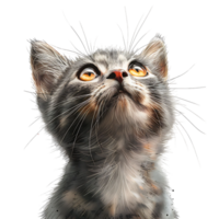 Cat on isolated background png