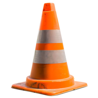 Traffic cones on isolated background png