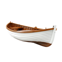 3d boat on isolated transparent background png