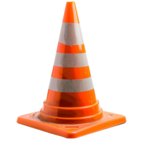 Traffic cones on isolated background png