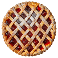 Linzer torte on isolated transparent background png