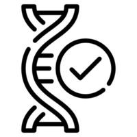 DNA icon for web, app, infographic, etc vector