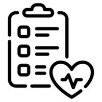 Health Check icon for web, app, infographic, etc vector