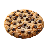 chocolate chips on cookie on transparent Background png