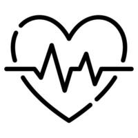 Heartbeat icon for web, app, infographic, etc vector