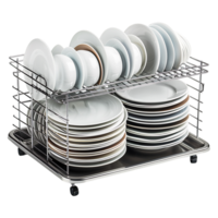 Dish rack on isolated transparent background png