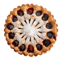 Linzer torte on isolated transparent background png