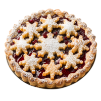 linzer torte Aan geïsoleerd transparant achtergrond png