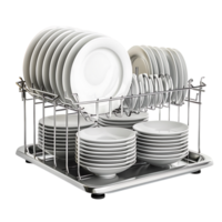 Dish rack on isolated transparent background png