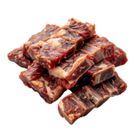 Meat in its raw state on isolated transparent background png