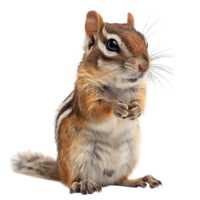 Chipmunk isolated on isolated transparent background png